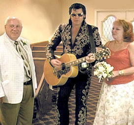 Bill, Erna and Elvis Impersonator