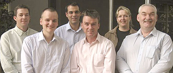 Paul Knowles, Paul Rebelo, Hayley Barker, Dany De Barros, Joe Keogh and Donal O’Neill.